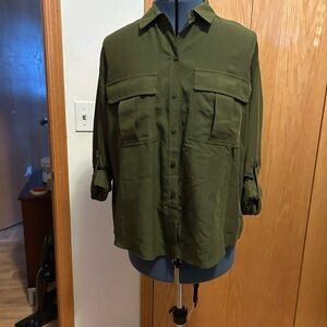 Old Navy Olive Green Collared Shirt